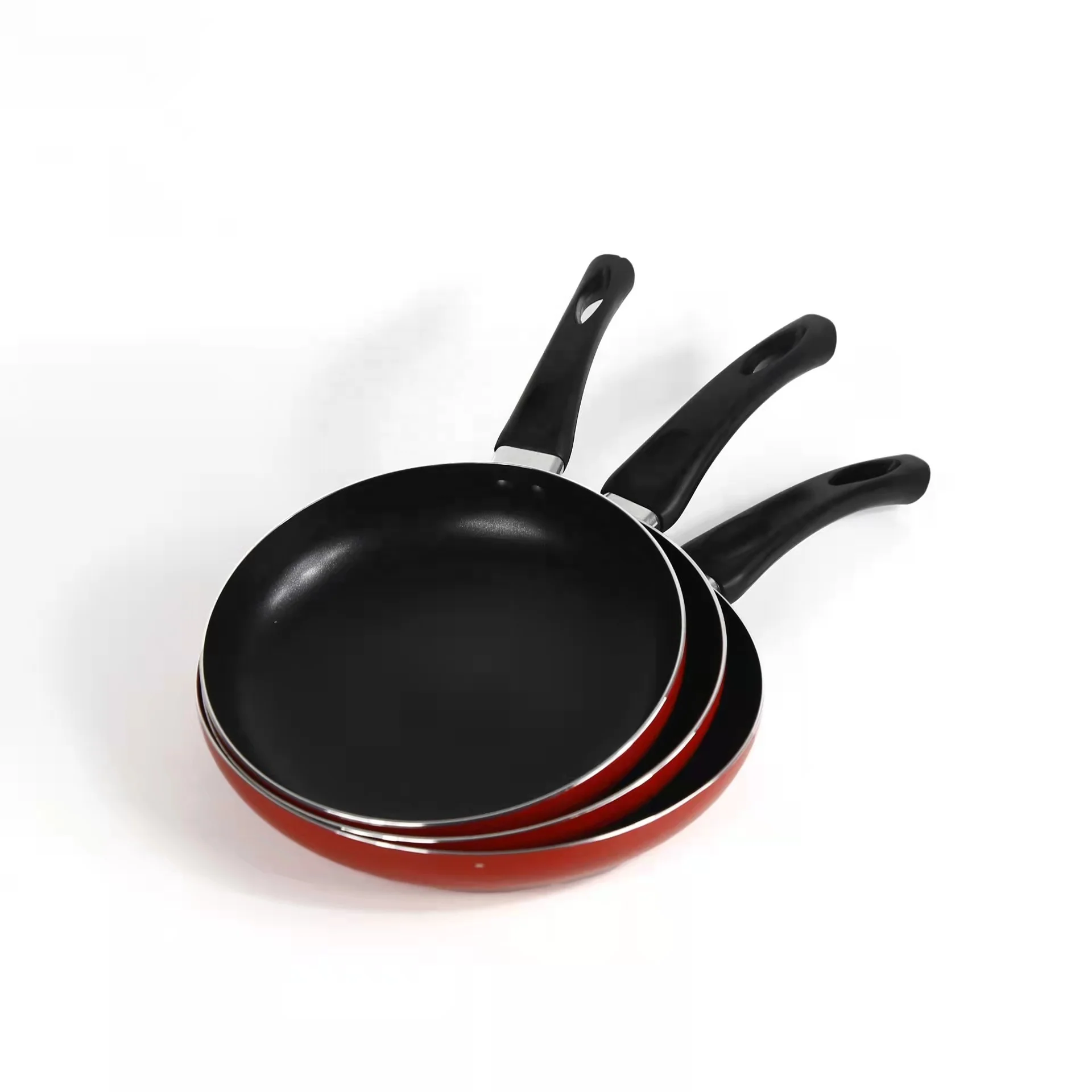 

New Chinese Manufacture Pressed AluminiumPromotional Frying Pan Wok With Lid Commercial For Fish Non Sticky Fry Pan