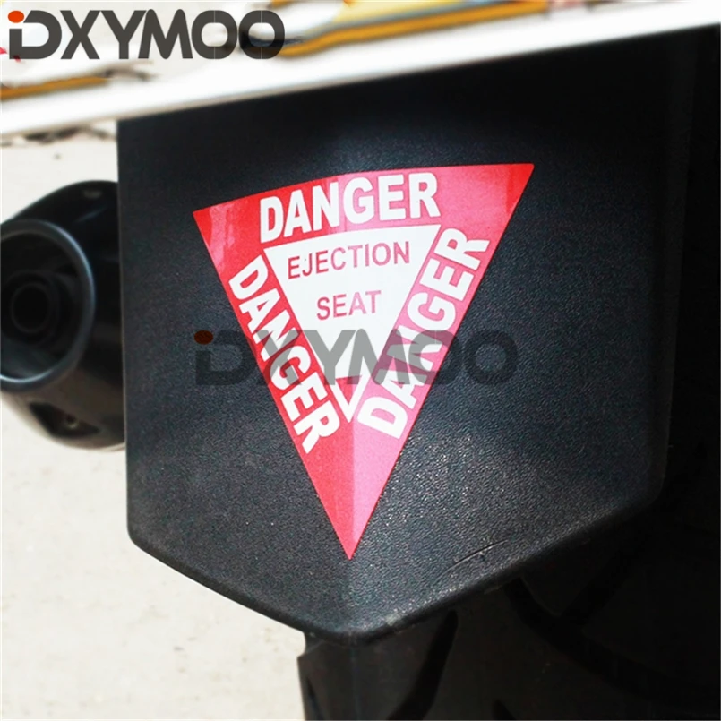 

1PCS Car Styling Decals DANGER EJECTION SEAT Warning Motorcycle Auto Window Head Stickers 100x87mm