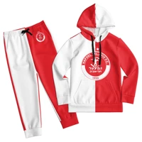 israel hapoel tel aviv fc kids pullover hoodie hooded youth sweater suit pullover fleece warm fuzzy casual clothes pants