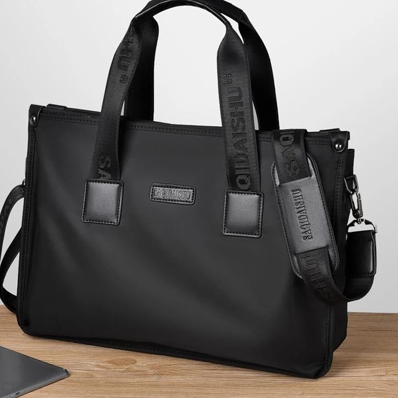 Компьютерная сумка мужской портфель мужская водонепроницаемая ткань Оксфорд