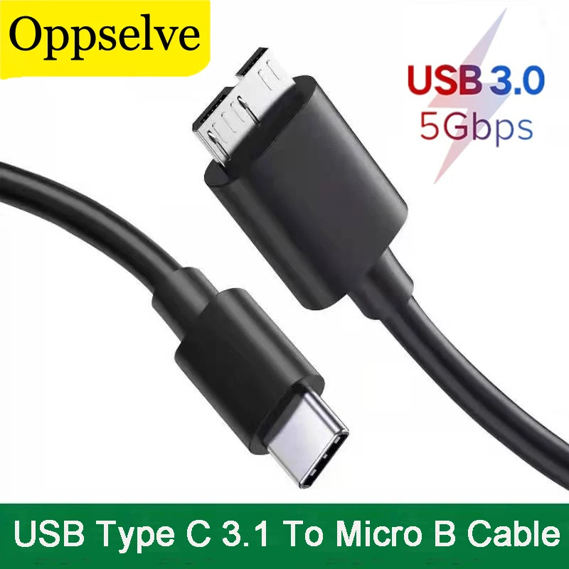 

USB Type C to Micro B 3.0 Cable USB C 5Gbps 3A Data Connector Hard Drive External Cable Adapter For SSD HDD Smartphone PC Laptop