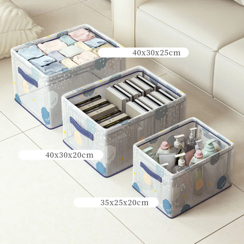 Водонепроницаемый ящик для хранения одежды из ПВХ с металлическим каркасом