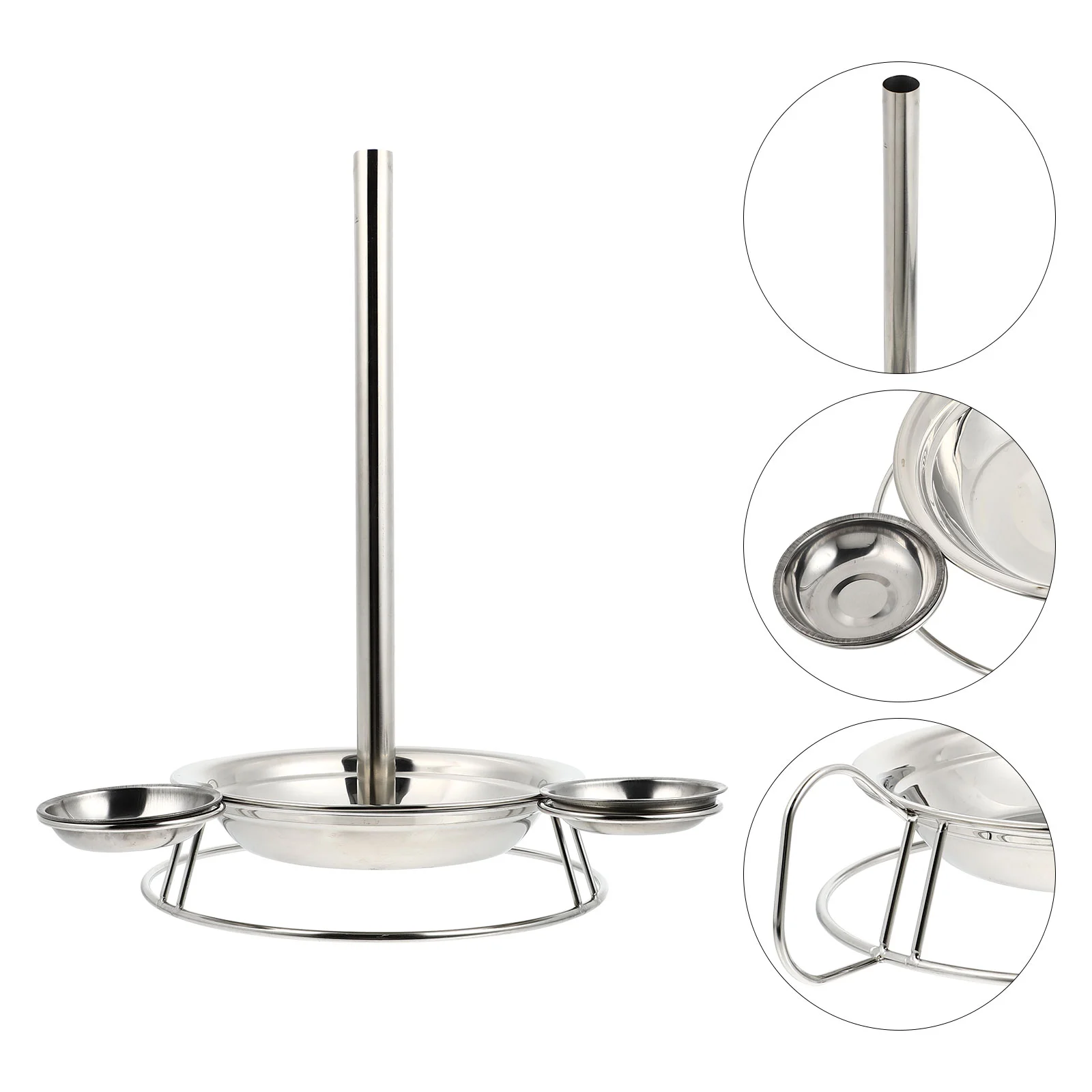 

1Pc Chicken Rack Barbecue Grill Stainless Steel Roasting Bracket )