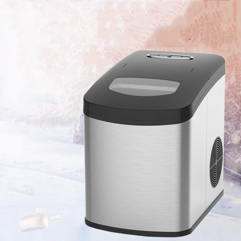 

Home mini portable stainless steel block automatic cube ice machine