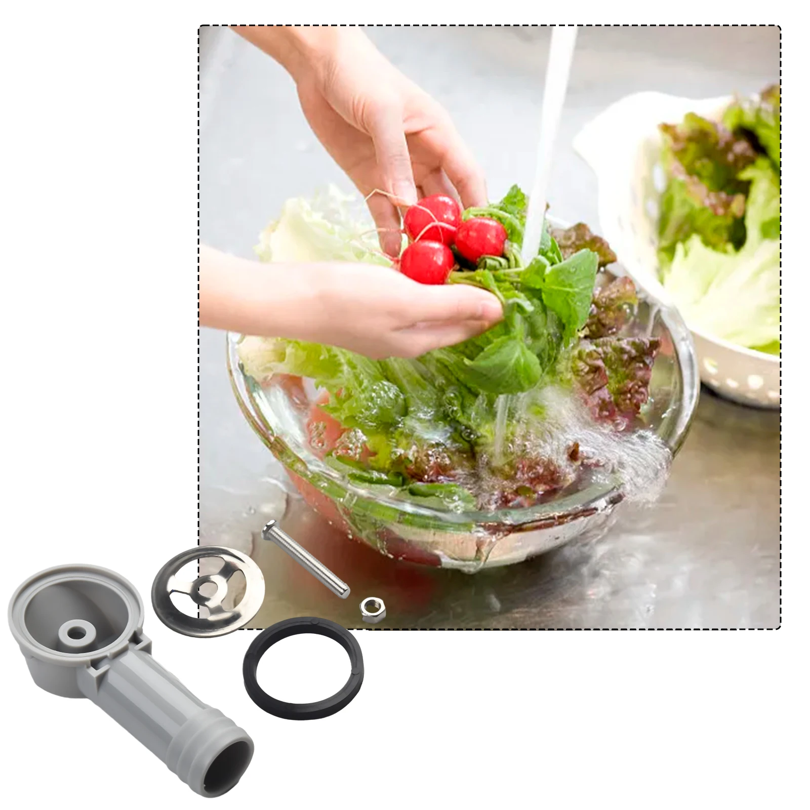 

Overflow Pipe High Quality For Blanco Kitchen Basin Round Overflow Hole Conversion Joint 125351 Durable and Reliable