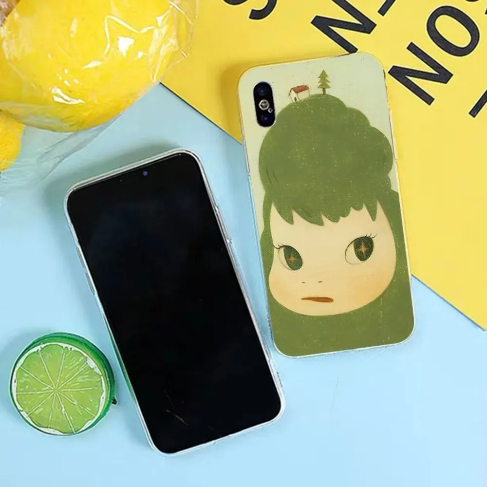 Фото Yoshitomo Nara чехол для телефона Samsung Galaxy S10 S20 S21 S22 S23 S24 FE Plus Ultra Note 20, силиконовый черный мягкий чехол №4