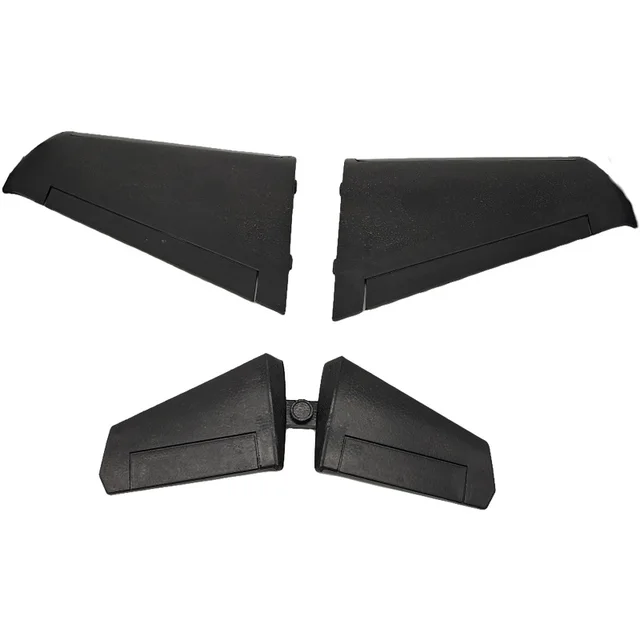 Black Main Wings with Vertical Tail for AtomRC Dolphin