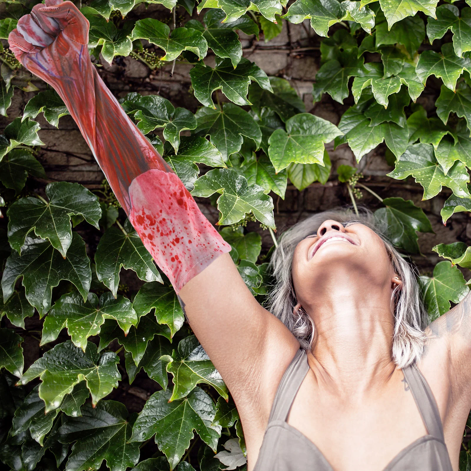 

Muscle Glove Costume Halloween Makeup Props Cosplay Blood Gloves Party Decor Accessory Fabric