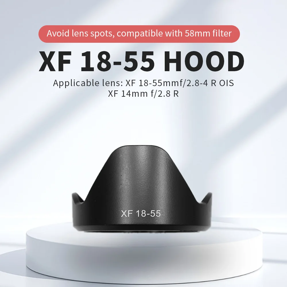 Фото Замените световой щиток xf 18-55 с аксессуаром для объектива F2.8 R диаметром 14 мм для крепления Fuji, 58 мм UV/CP. №1