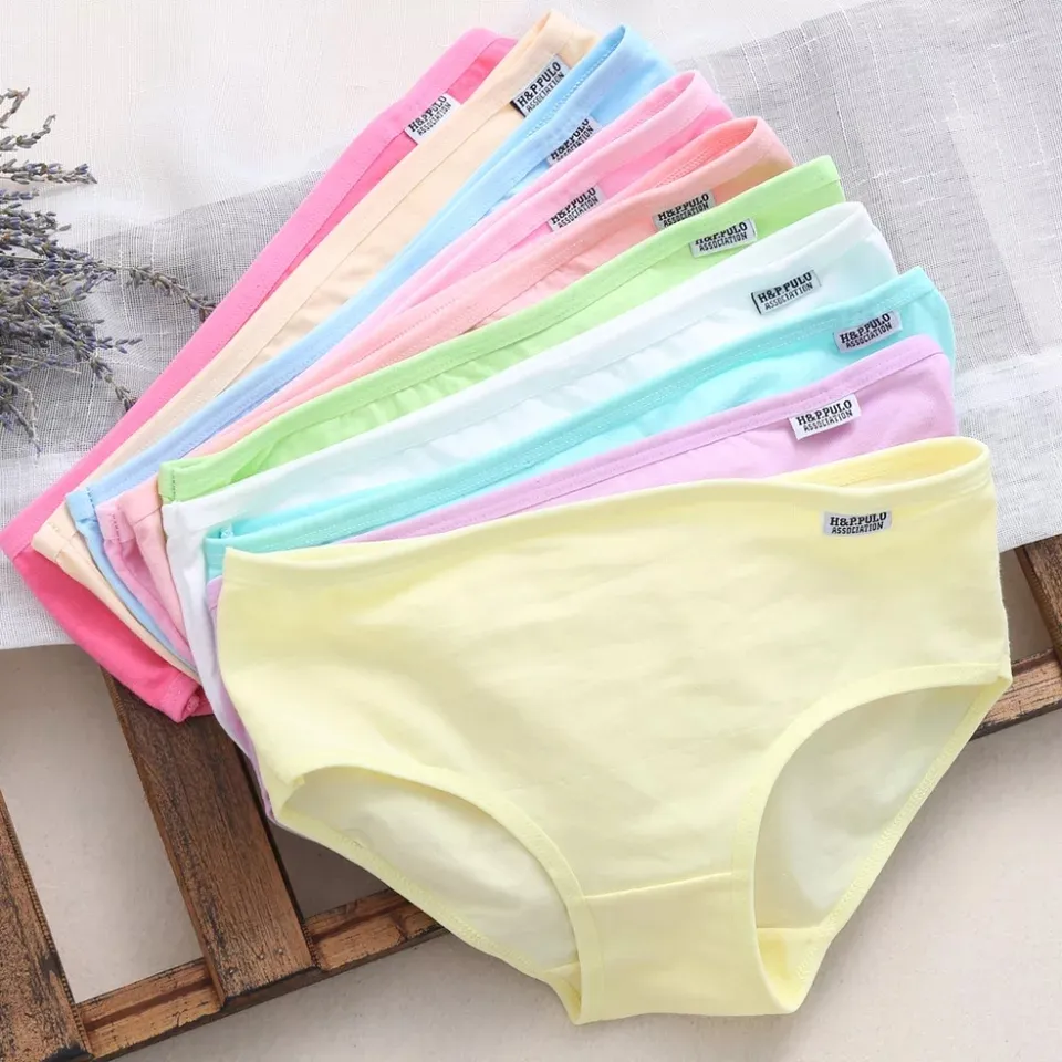 Plus Size Panties Women's Cotton Underwear Girls Briefs Solid Color Lingeries Shorts Comfortable Underpant For Woman 3XL/4XL