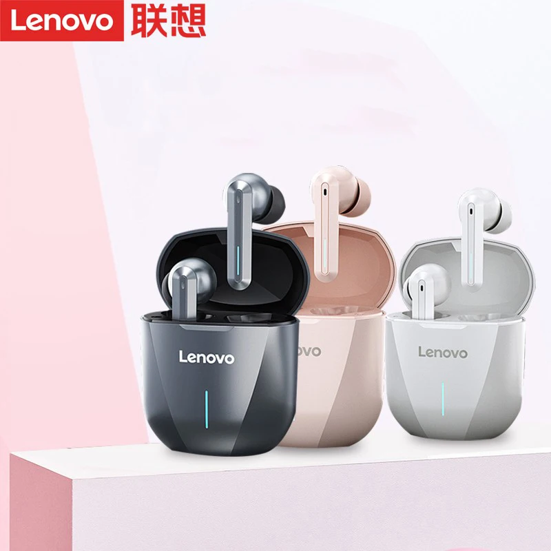 

Lenovo XG01 Bluetooth Headset Running Sports Gaming Mobile Phone Listening to Songs Binaural In-Ear Grey Long Battery Life