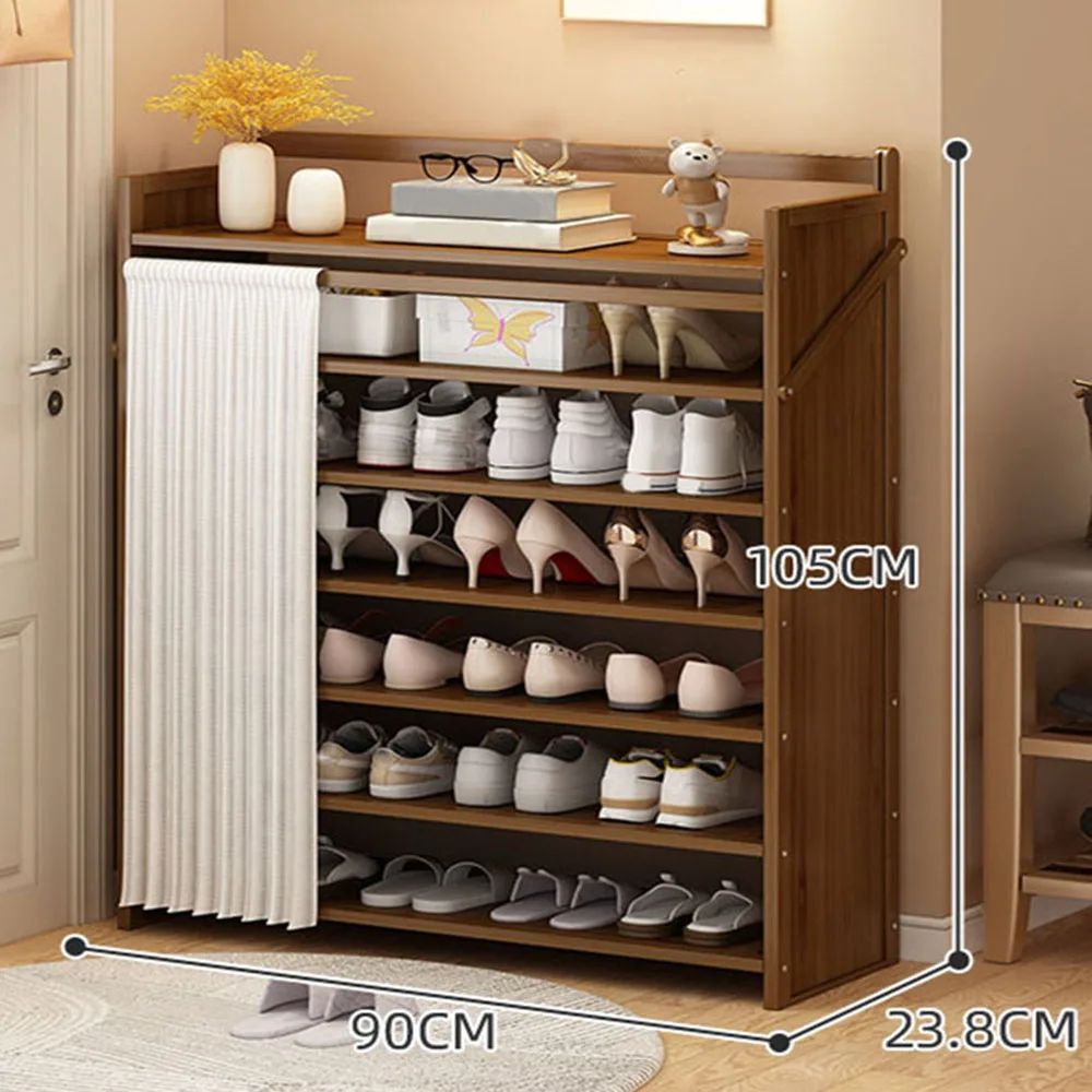 

Shoe Rack Multilayer Storage Dustproof Foldable High Face Value Dormitory Sealing Full Plate With Fabric Cover Bold And Thick