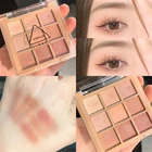 Палитра матовых теней VONGEE для век, 9 цветов, металлический Алмазный пигмент для макияжа, хайлайтер, мерцающий блеск, водостойкие тени для век