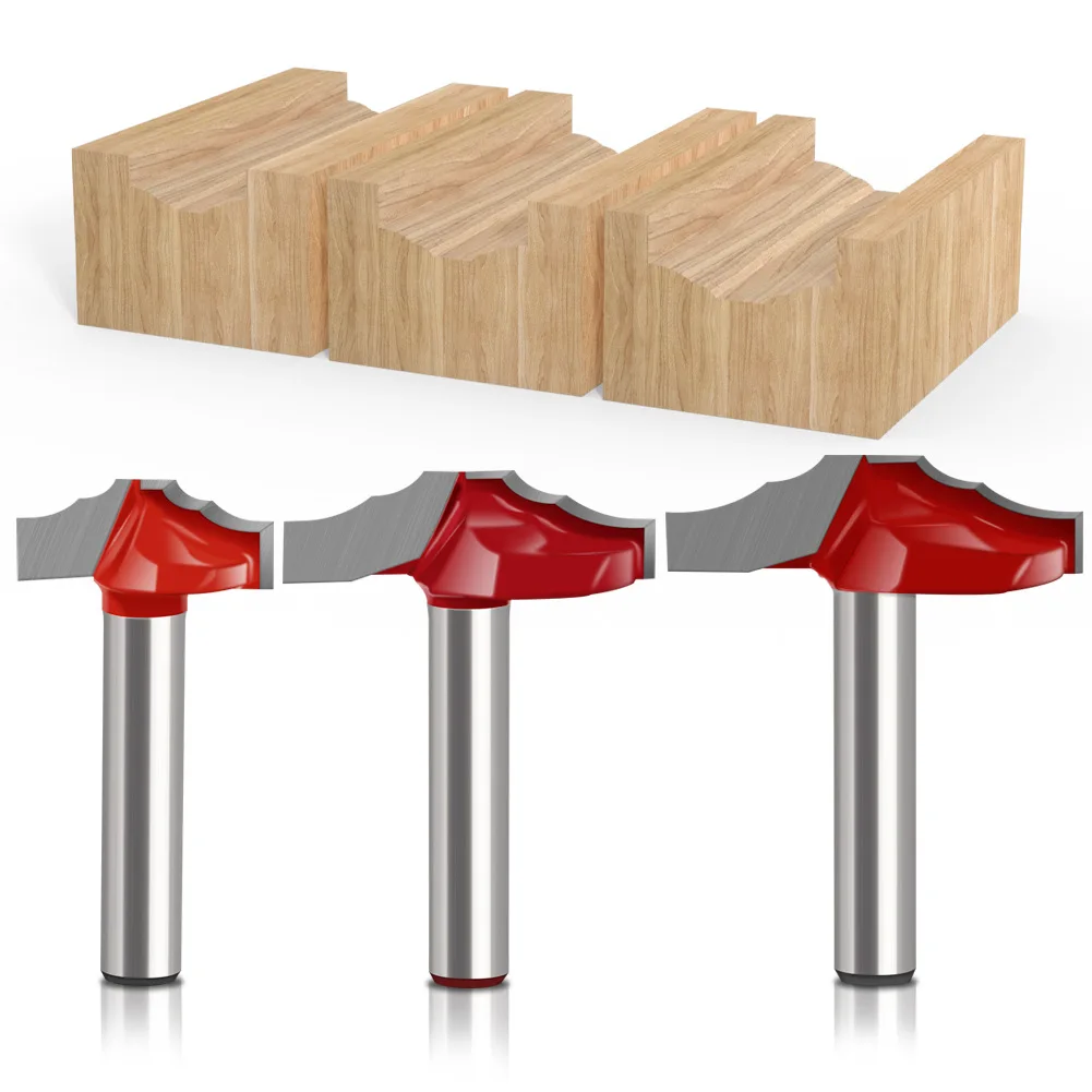 

1PC 1/4 6.35MM 6MM Shank Milling Cutter Wood Carving Trim Bit Cabinet Door Knife Armrest Knife Tungsten Steel Milling Cutter