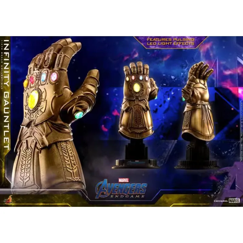 

Игрушка-перчатка HOTTOYS HT ACS007 1/4 танос Бесконечность модель игрушка с размером около 17 см и подсветкой подарок на день рождения