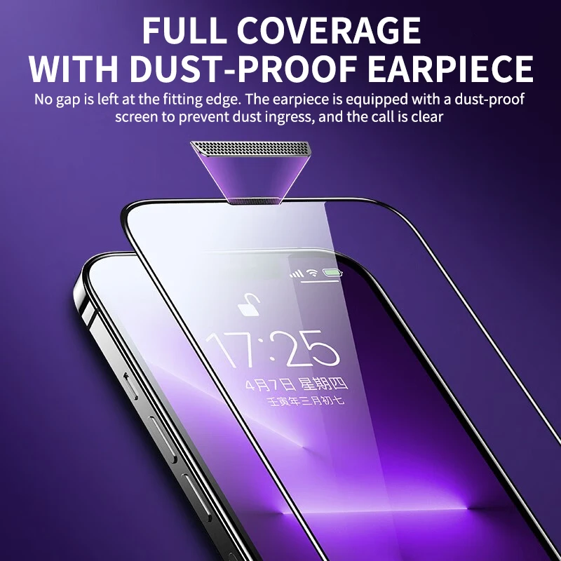

8K 2pcs Full Cover Tempered Glass For iphone 15 Pro Max deliver Mount Aids Screen Protector iphone 15 Plus MAX Glass