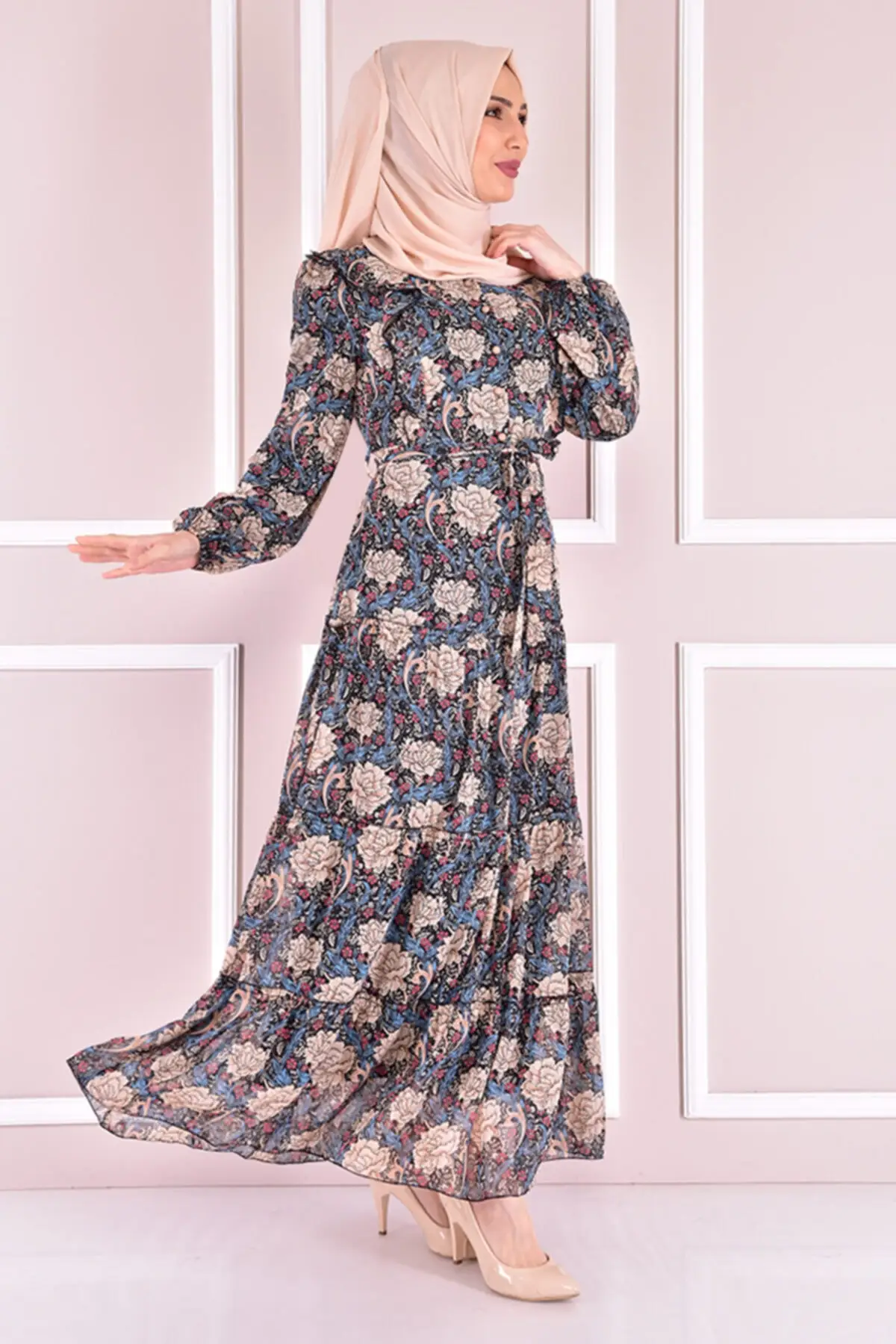 Женская шифоновая абайя турецкий мусульманский модный хиджаб кафтан исламский