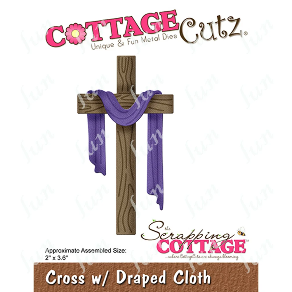 

Cross Draped Cloth Cutting Dies Scrapbooking New Arrival 2023 Stencils for Diy Craft Greeting Card Scrapbooking Decoration Mold