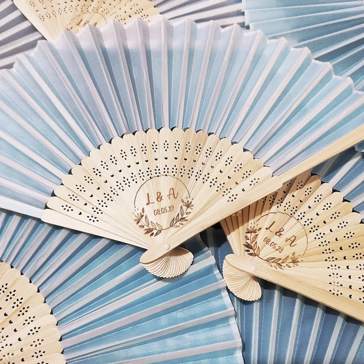 Персонализированные тканевые вееры на заказ сувениры для свадебной вечеринки
