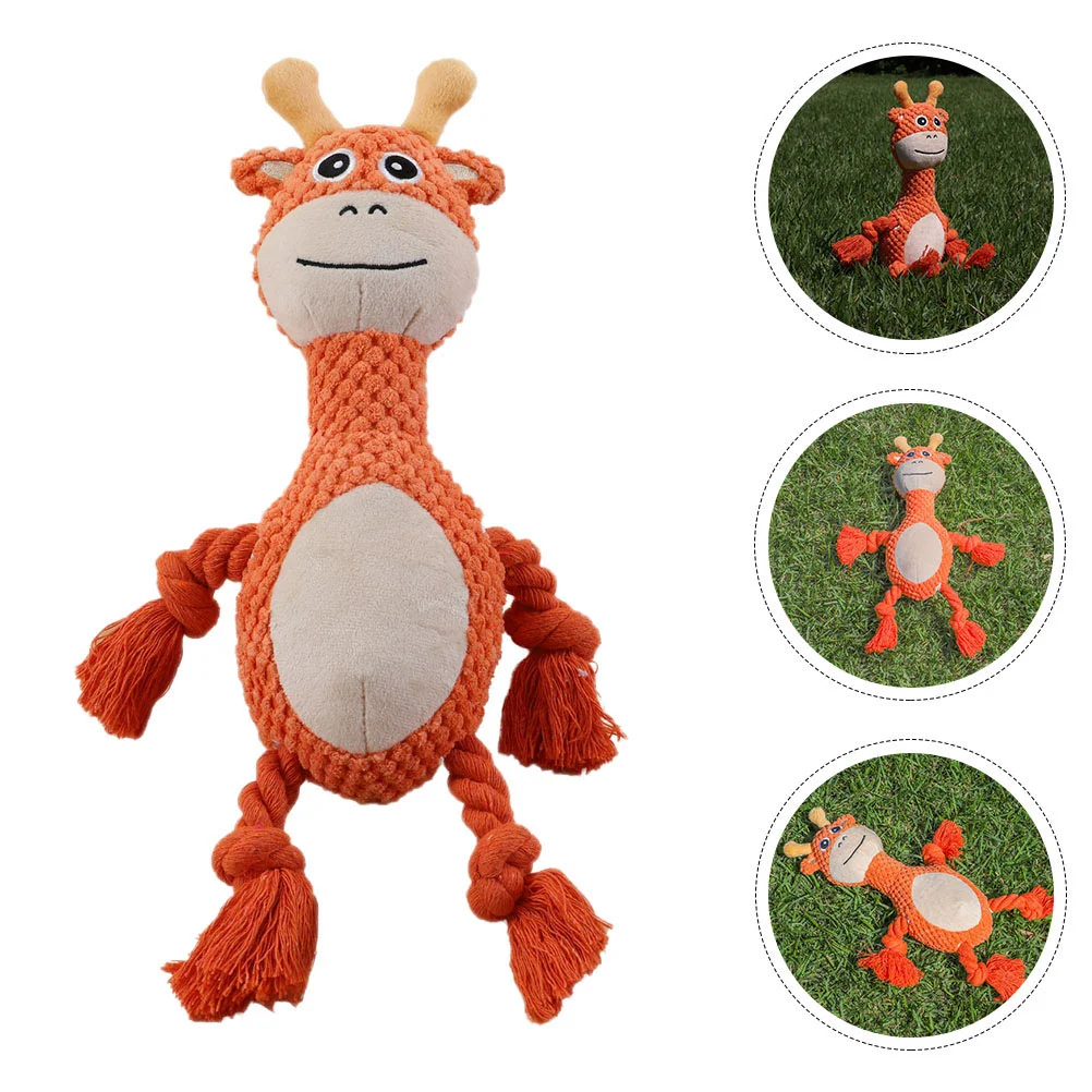 

Adorable Molar Toys Deer-shaped Bite Toys Household Chewing Playthings Pet Toys