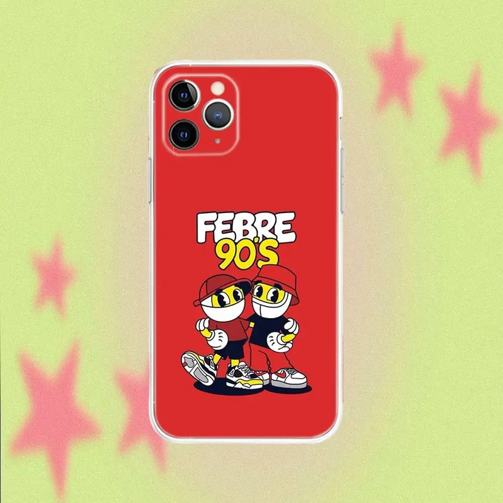Febre90s Voce Esta Com Febre Чехол для телефона для iPhone 17, 16e, 16, 15, 14, 13, 12, 11 Mini Pro Max X, XR, XSMAX 8, 7 Air Plus Прозрачный (art.: 3920dd0c50bb3) - 3920dd0c50bb3