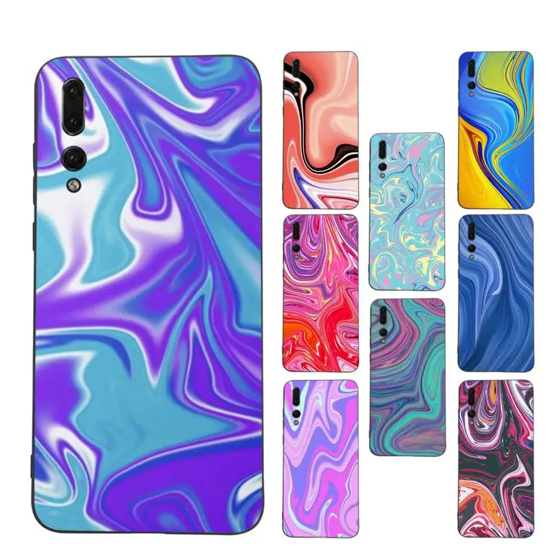 

Liquid in color Phone Case for Samsung A51 A30s A52 A71 A12 for Huawei Honor 10i for OPPO vivo Y11 cover