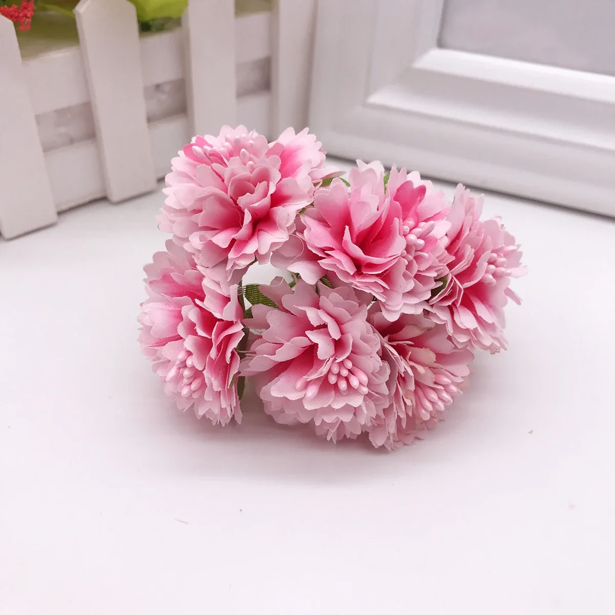 

Искусственные мини-маргаритки из шелка, 6 шт., для свадьбы