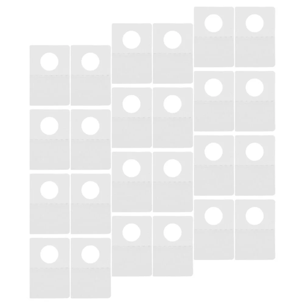 

Hook Sticker Merchandise Display Tab Plastic Hanging Tabs Clear Sticky Round Hole Tag Adhesive
