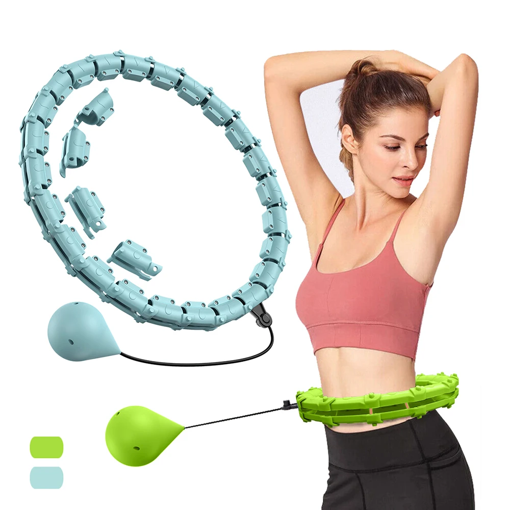 Утяжеленные регулируемые умные спортивные обручи Hula Circle съемные узлы для