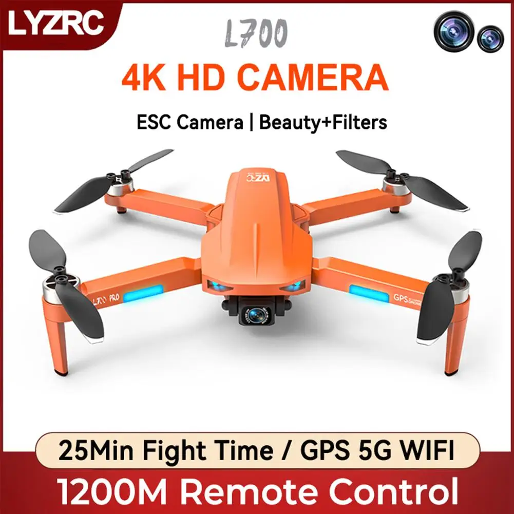 

Lyzrc L700 Pro Drone 4k Professional Hd Dual Camera Brushless Motor 5G Wifi Rc Distance 1.2km Fpv Quadcopter Rc Drone Toys