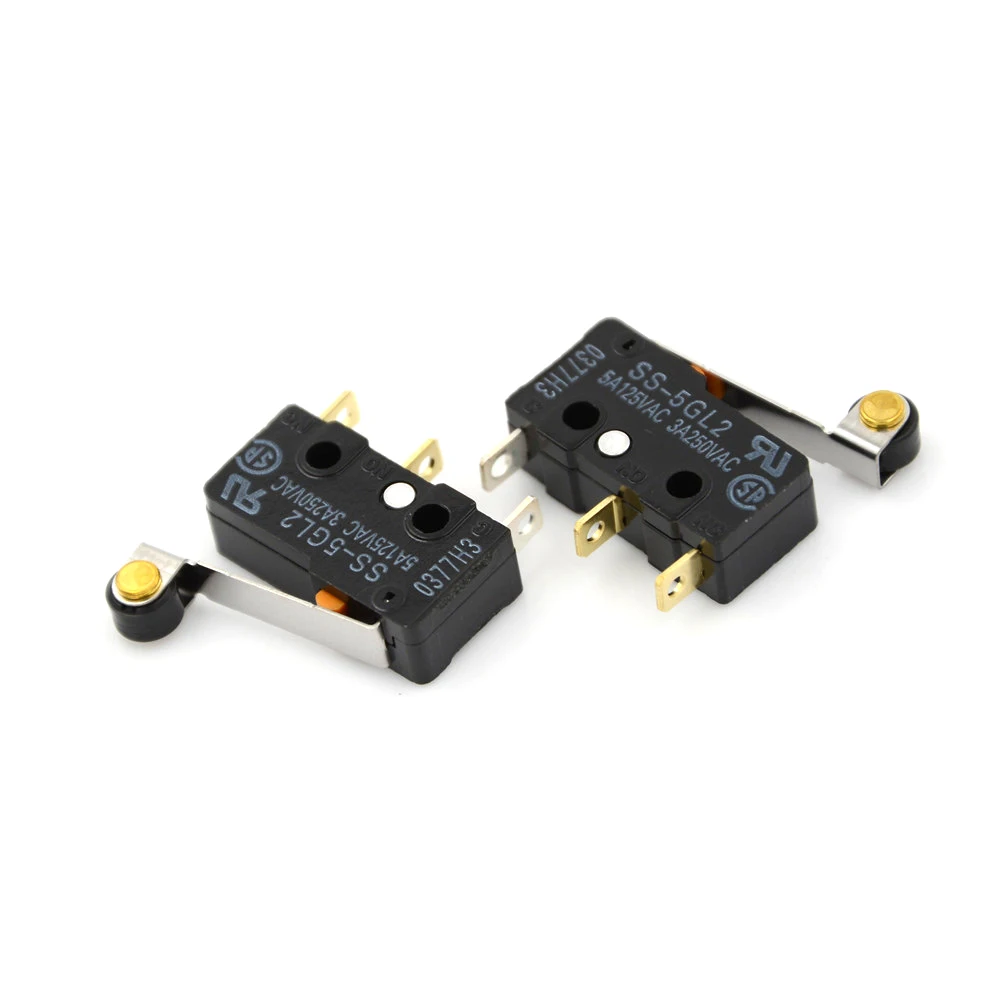 

2pcs SS-5GL2 Microswitch Hinge Roller Lever SPDT 3Pin Subminiature Basic Limit Switch