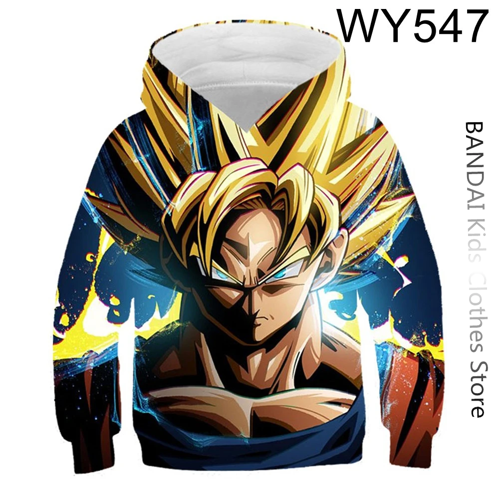 Kids Game Dragon Ball z Boys Harajuku Hoodies Printing Clothes Harajuku Casual Anime Graphic Streetwear Long Sleeve Sweatshirt