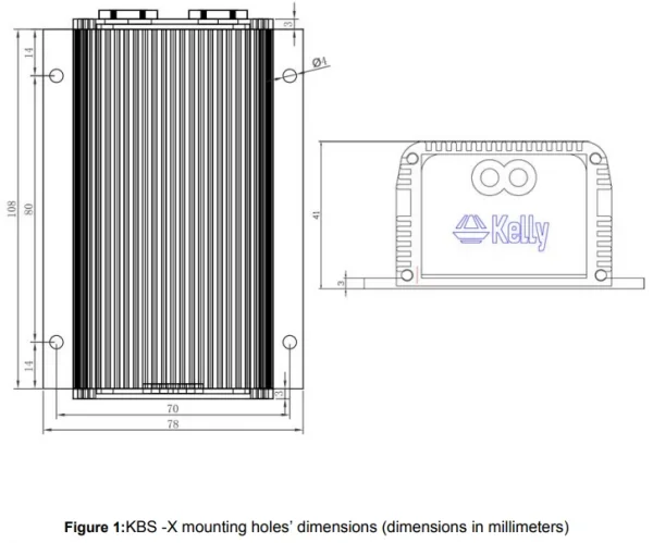 Контроллер двигателя BLDC Kelly Efficient KBS Mini 12 В 72 для гольф-кара