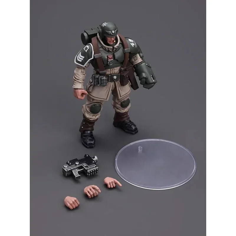 Фото Фигурка JOYTOY Warhammer 40K Cadian Command Team, масштаб 1:18, коллекционная модель солдата, художественная игрушка, подарок для взрослых №5