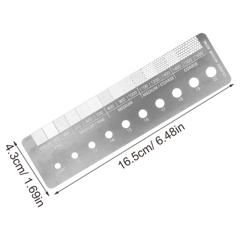 Инструмент для измерения размера помола кофе линейка аксессуары