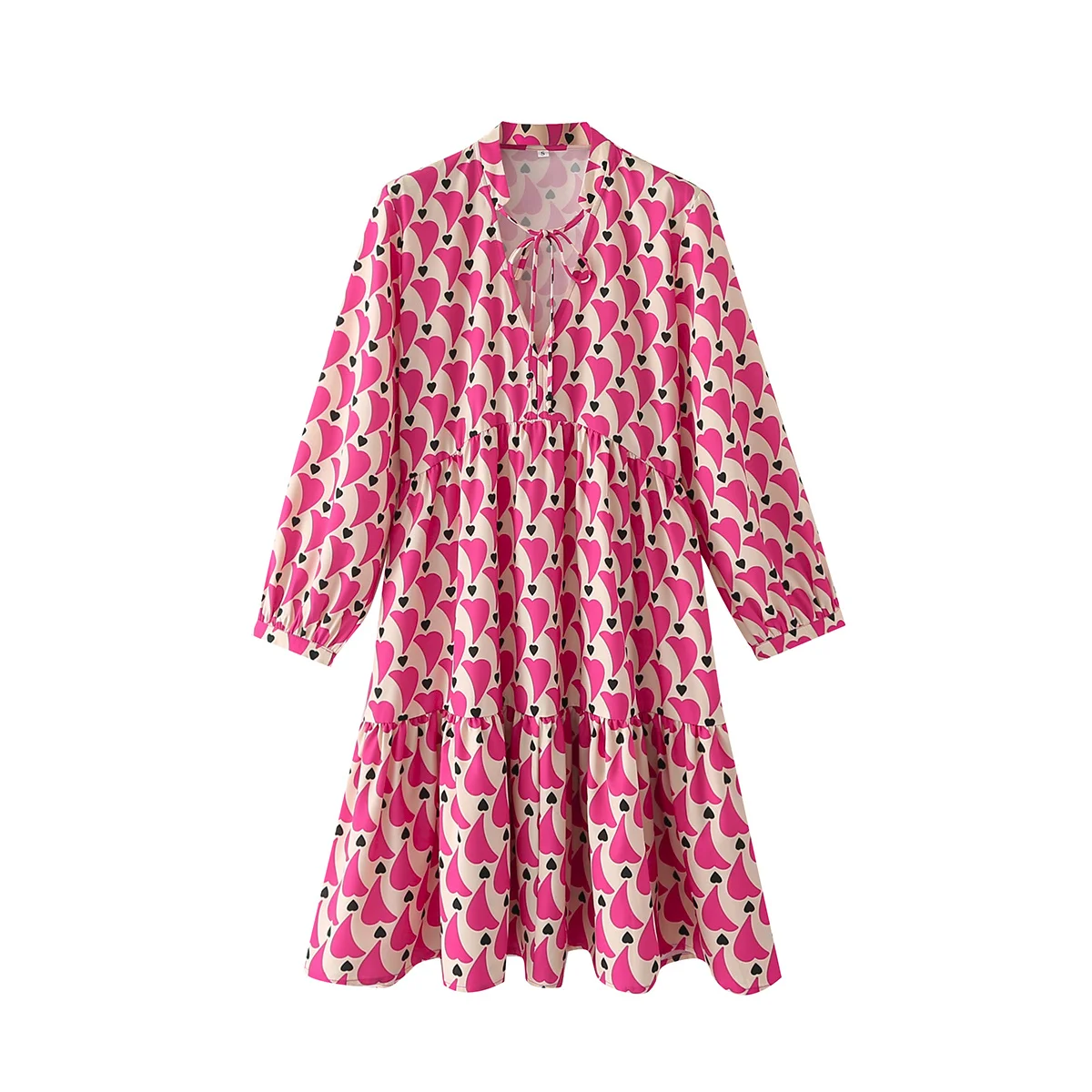 

A.D.EAST-новые летние платья к дизайну с длинным рукавом и цветовой печати с женскими фотоэлементами