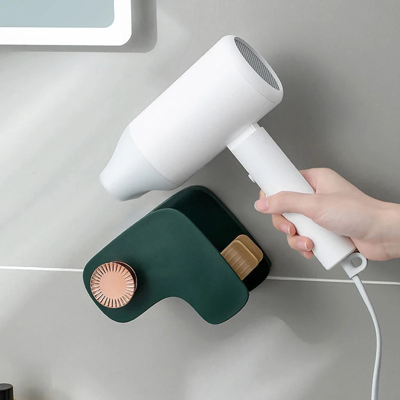 

Настенная стойка-органайзер для выпрямления волос, сушилки, держатель, стеллаж для хранения для ванной, органайзер, креативная полка, аксес...