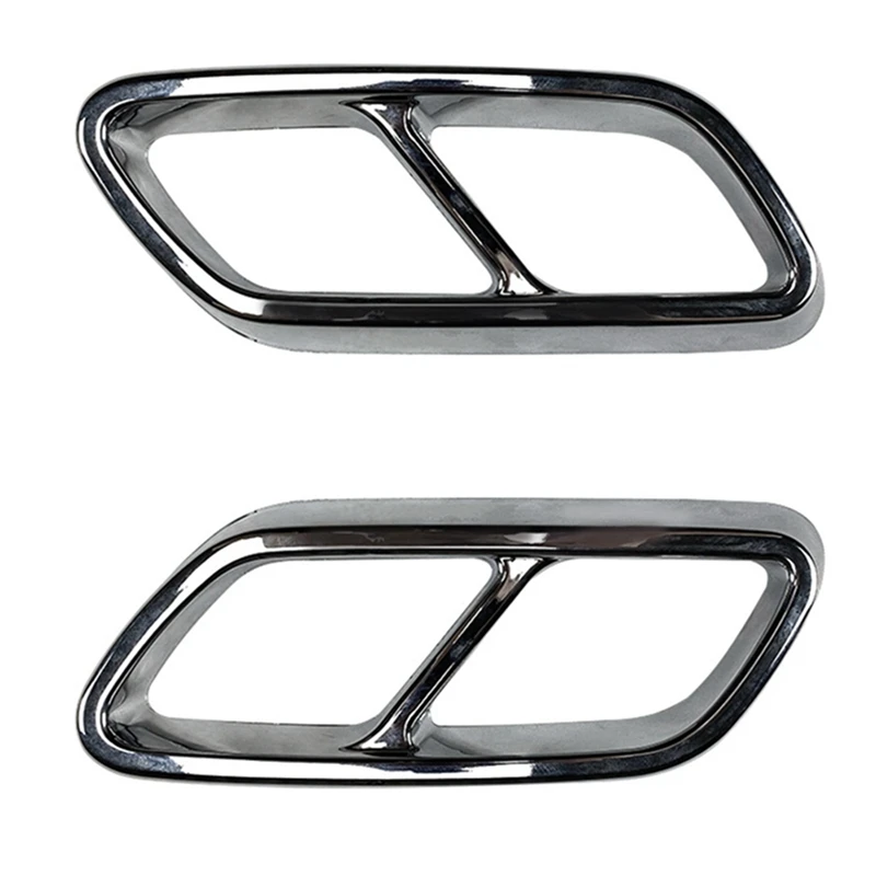 

AMG Car Tail Throat Exhaust Pipe Muffler Tip Cover Exhaust Pipe Cover For Mercedes Benz C-Class W206 C200 C260 C300 2022+ Silver