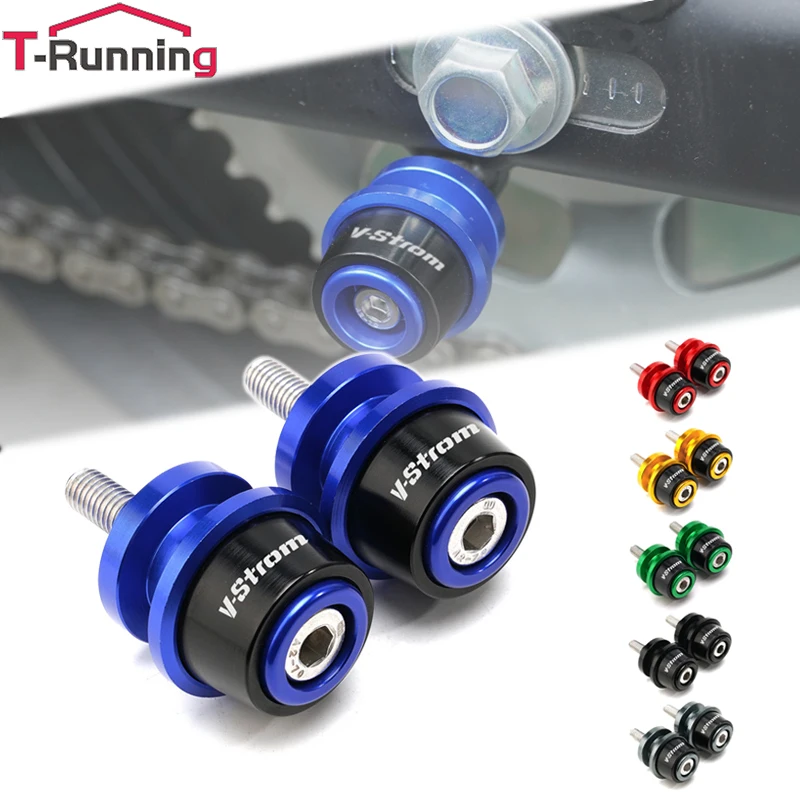 

8mm Motorcycle Swingarm Spools Slider Stand Screw For SUZUKI V-Strom 650 V-Strom650 VStrom All Year