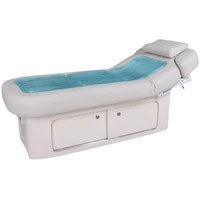 intelligent constant temperature lash bed leather massage table portable facial bed electric with led water cushion