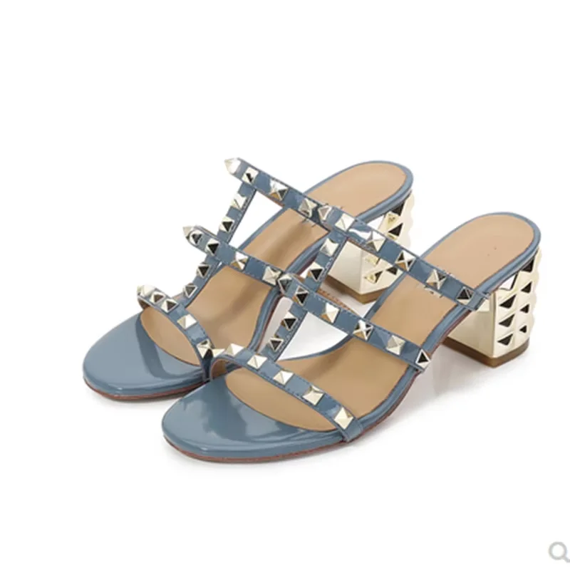 Сандалии женские в британском стиле босоножки из микрофибры с открытым носком