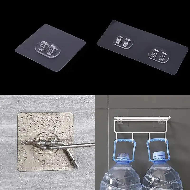 

1 Pc Strong Adhesive Seamless Sticky Wall Hook Nail Mounting Rack Screw Rod Non Marking Screw Stickers Wall Picture Hook Kits