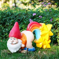 resin home figurines outdoor garden accessories funny gnomes naughty gnomes figurine decoration lawn miniature ornaments