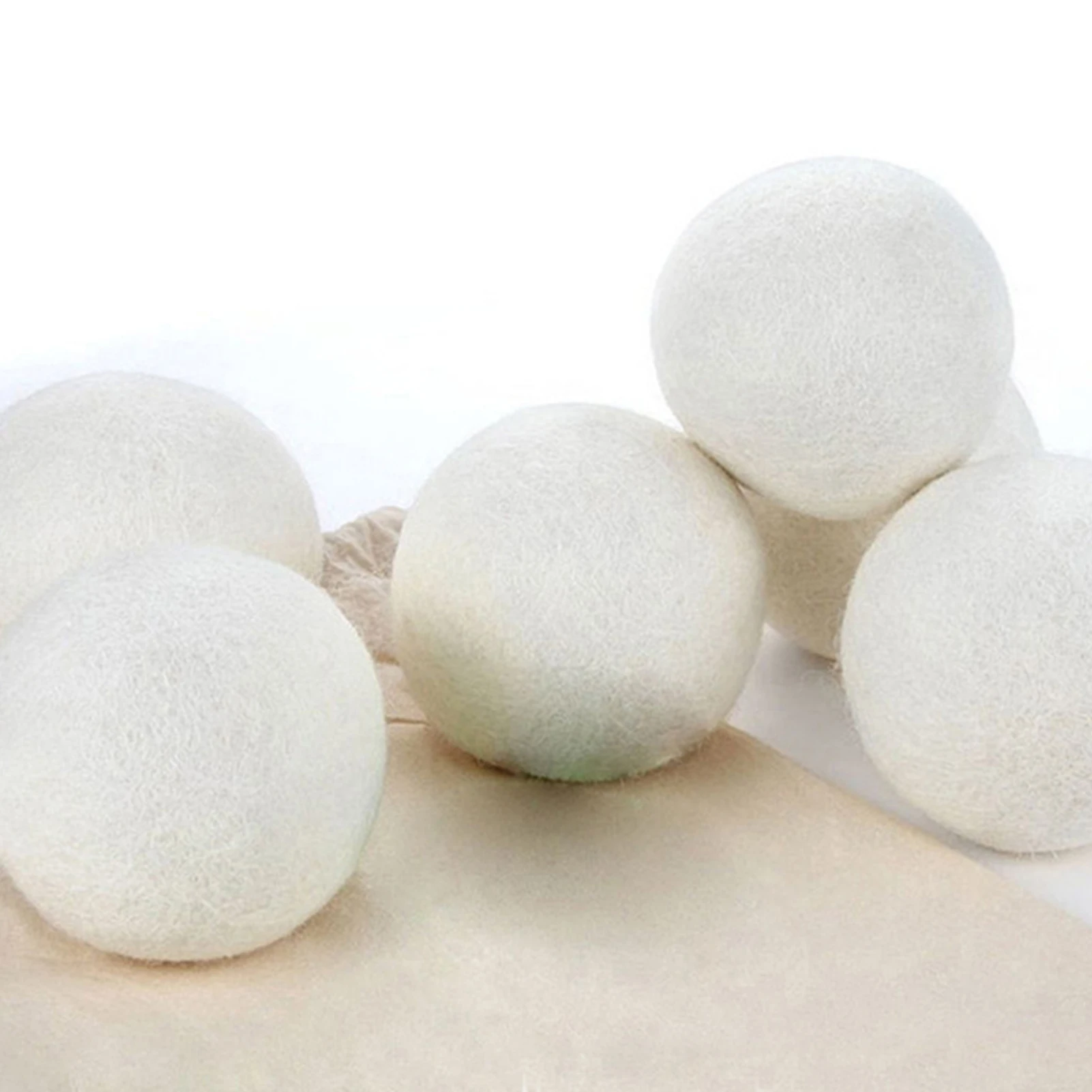 

Wool Dryer Balls 6Pcs Reusable Softener Laundry 8cm Laundry Ball Washing Balls Wool Drying Balls For Washing Machine Supplies