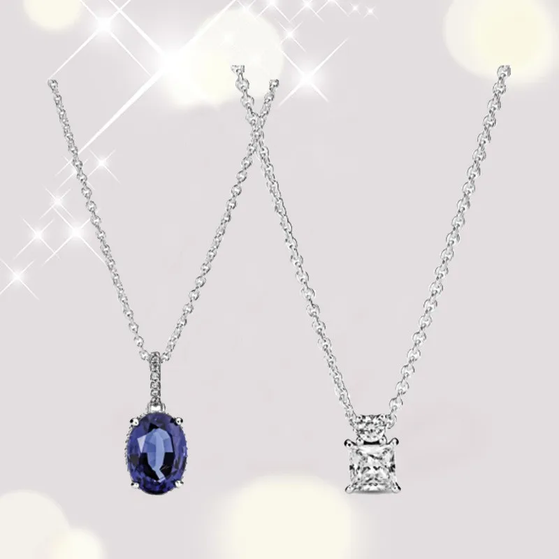 

2021 Winter Fashion 100% High Quality S925 Sterling Silver Star Necklace Collection Temperament Feminine Banquet Jewelry