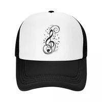 punk music festival musical note trucker hat men women adjustable baseball cap sports snapback caps sun hats