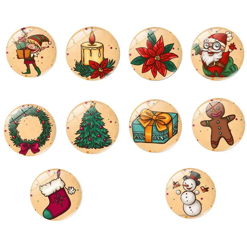 

Christmas Refrigerator Magnets DIY Christmas Pattern Magnetic Fridge Sticker for Fridge Magnetic Refrigerator Decoration