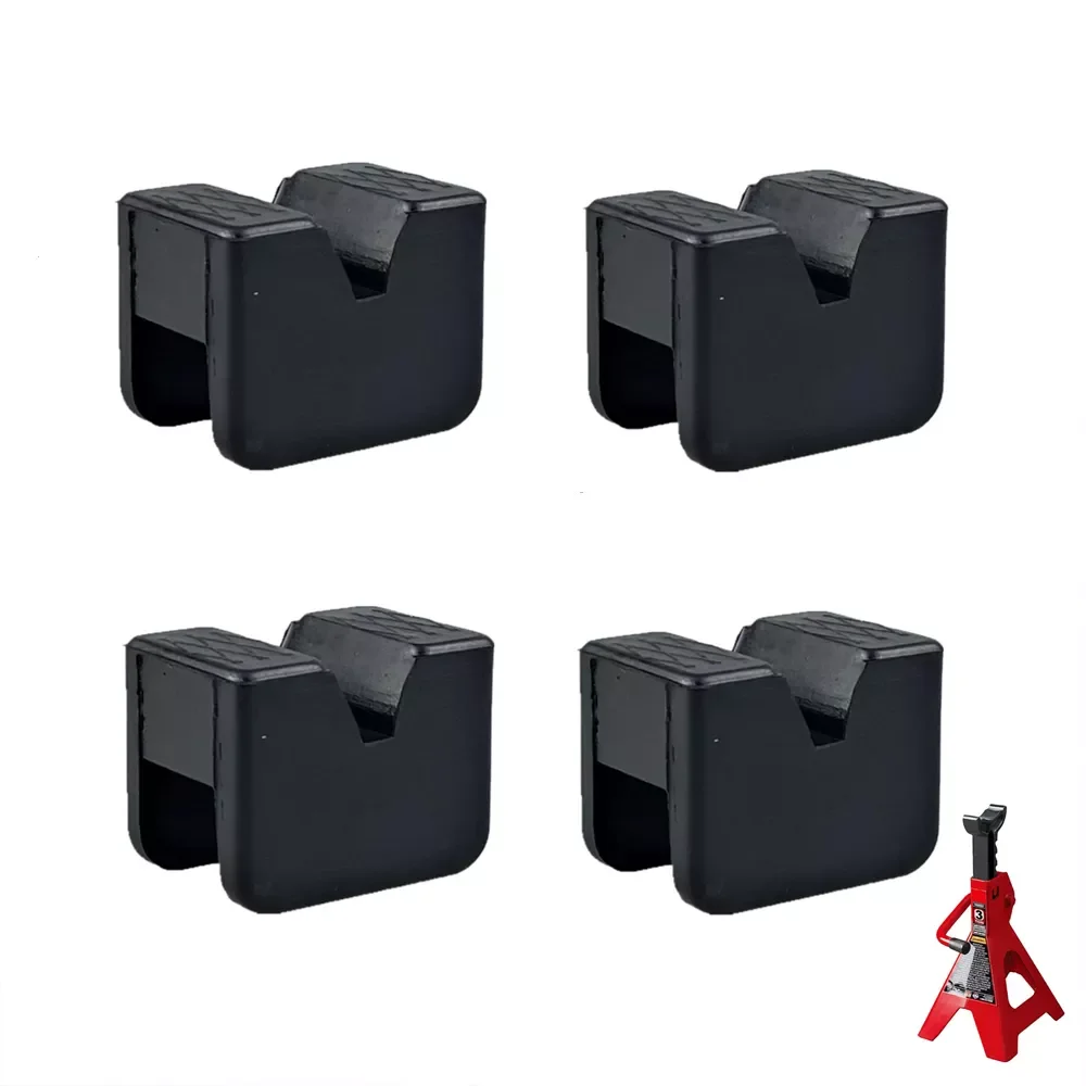 

Universal Rubber Slotted Jack Pad For Stand Car Jack Lift Adaptor With Frame Stand Rail Pinch Max 3 Tons