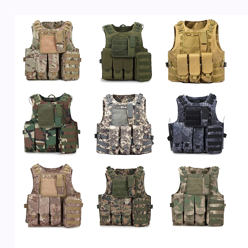 

WOLF ENEMY Camouflage Hunting Military Tactical Vest Wargame Body Molle Armor Hunting Vest CS Outdoor Jungle Equipment with