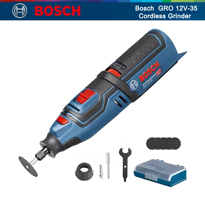 Bosch GRO 12V-35 беспроводной шлифовальный станок с переменной скоростью роторный